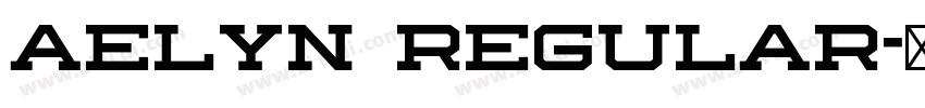 aelyn regular字体转换